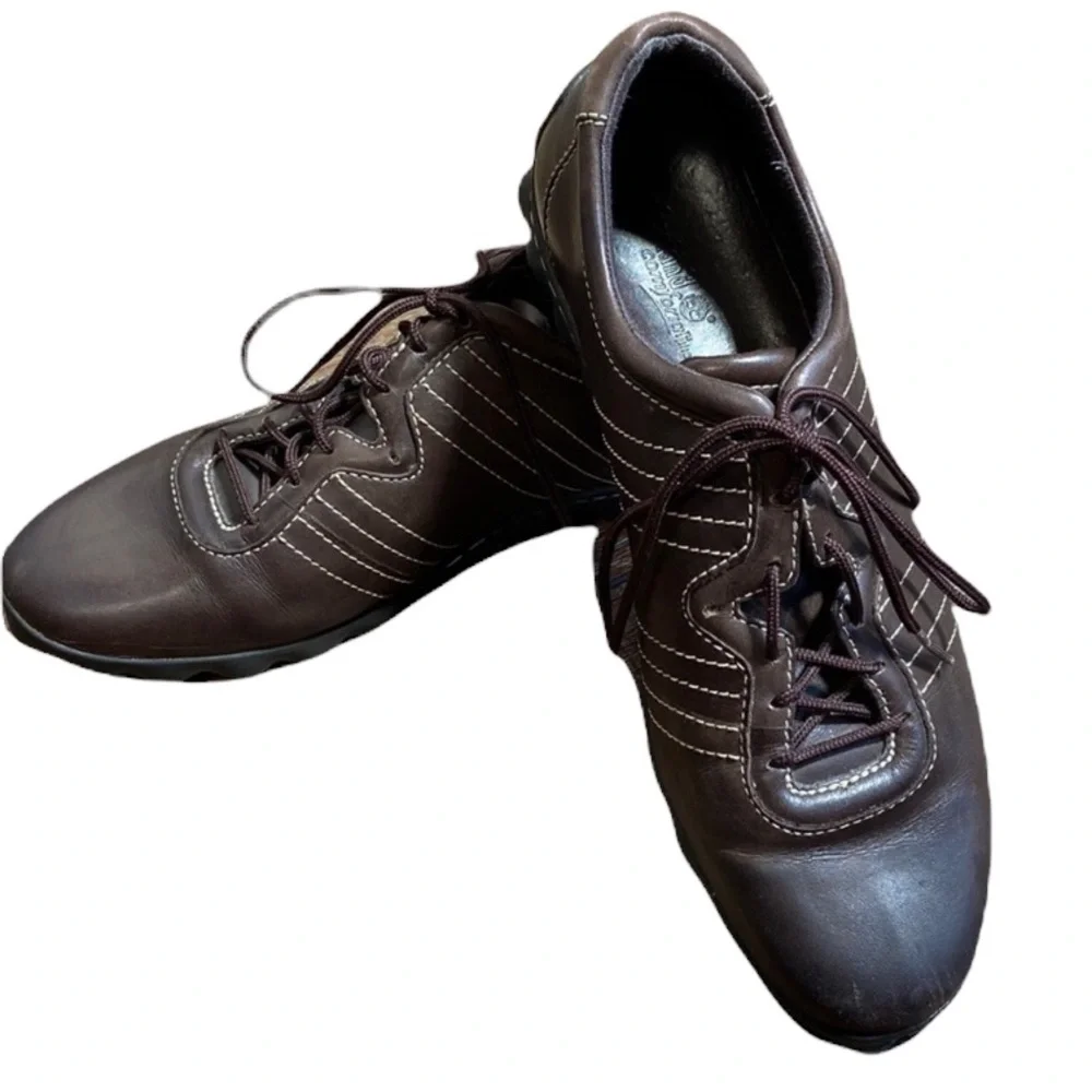 Timberland Brown Leather Oxford Sneakers Size 9.5